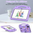 thumbnail image 2 of For T-Mobile REVVL Tab 5G Tablet 10.36 inch 2023,Cute Kids Kawaii Cover 3D Cartoon Handle & Stand Soft Silicone Shockproof Lightweight Rugged EVA Foam Case,Lightpurple, 2 of 8