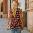 thumbnail image 5 of Uorisanigo Poinsettia Christmas Women’s Sleeveless Vest Tops Open Front Womens Waistcoat Vest with Pockets Size XL Lightweight Vests Top Fashion Outfit, 5 of 7