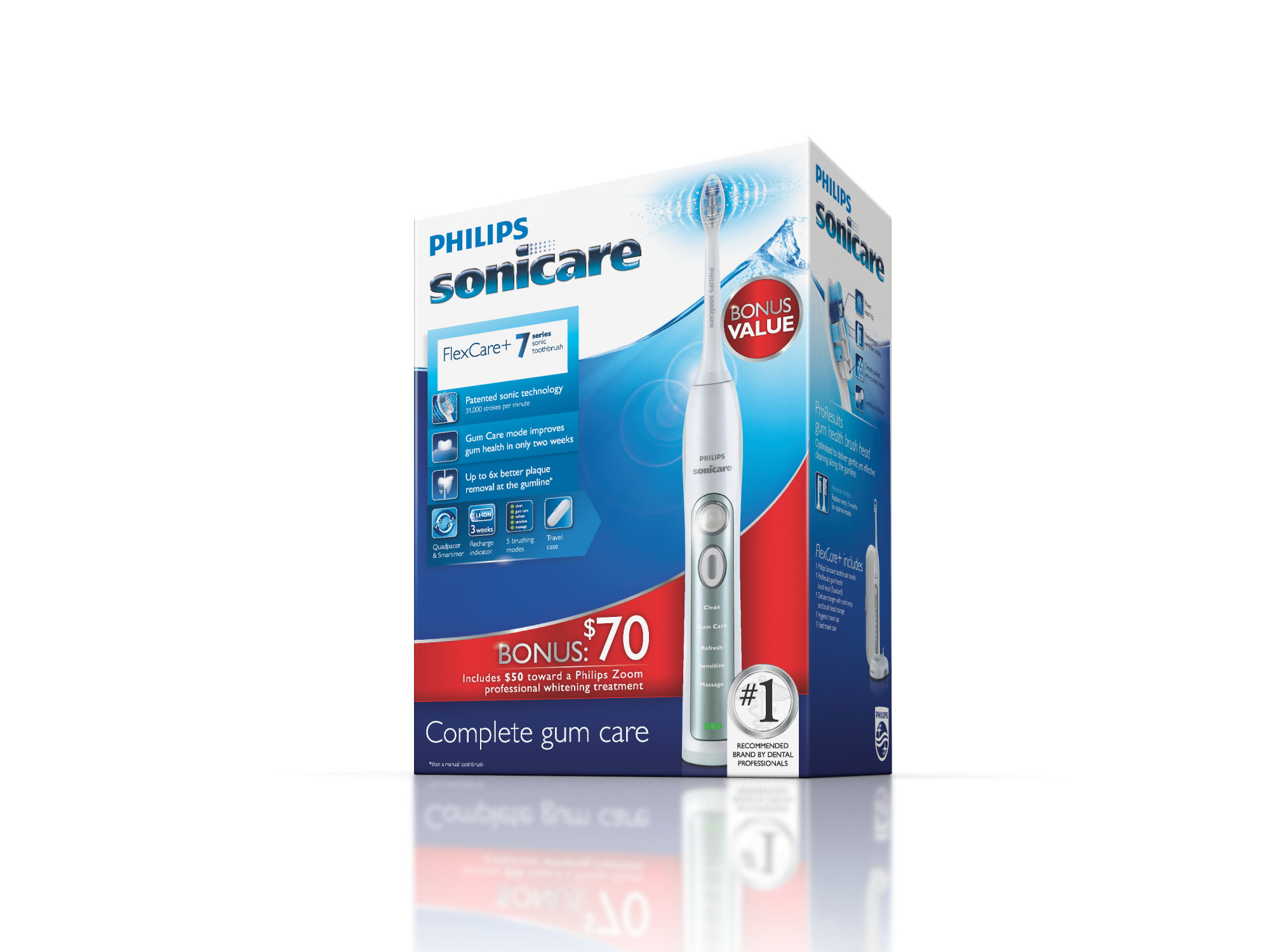 Philips Sonicare Flexcare+ Rechargeable Electric Toothbrush, Hx6921 - image 2 of 2