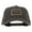 Black, variant on North Dakota with Map Outline Embroidered Washed Cotton Twill Cap - Navy OSFM