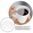 thumbnail image 3 of Replacement Glass Lid Tea Cup Lid Glass Lid  Beverage Dispenser Lid Cup Lid Mug Lid, 3 of 6