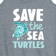 thumbnail image 3 of Instant Message - Save The Sea Turtles - Women's Racerback Tank Top, 3 of 6