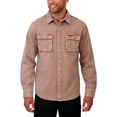 thumbnail image 4 of Men's Darius Rucker Collection by Fanatics Brown Pittsburgh Steelers Garment Dyed Long Sleeve Full Snap Shirt, 4 of 5
