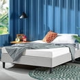 thumbnail image 2 of ZINUS Curtis Upholstered Platform Bed Frame / Mattress Foundation / Wood Slat Support / No Box Spring Needed / Easy Assembly, Light Grey, Queen, 2 of 13