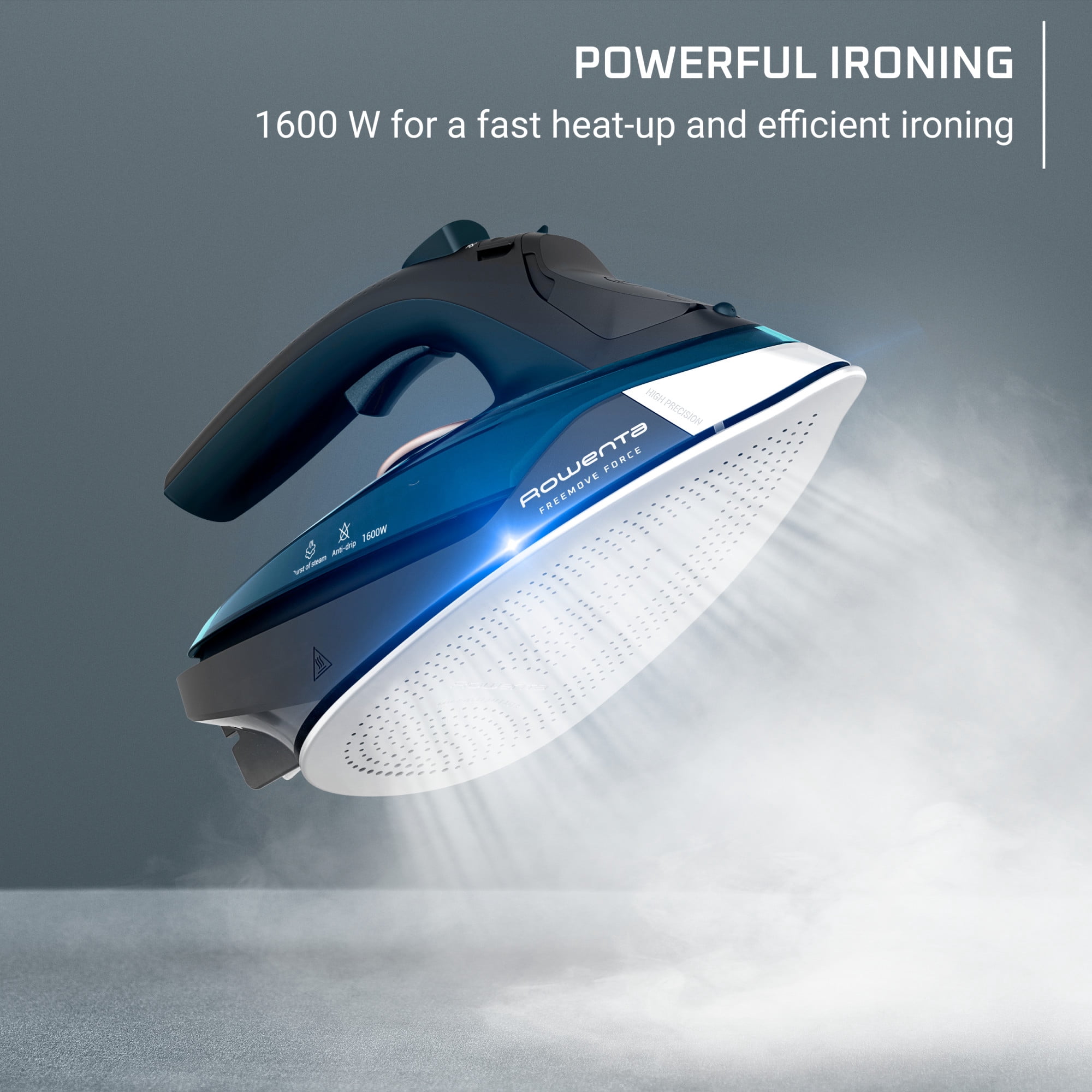 Rowenta Freemove Force, Cordless Steam Iron, Powerful and Efficient, DE6735U0
