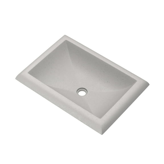 Native Trails Nsl2216 Nativestone 21-1/2" Rectangular Concrete Drop In Bathroom Sink -