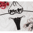 thumbnail image 2 of Bow-Knot Bra and Thong Set for Women- Colors Red, Black, Pink, or Red, 2 of 4