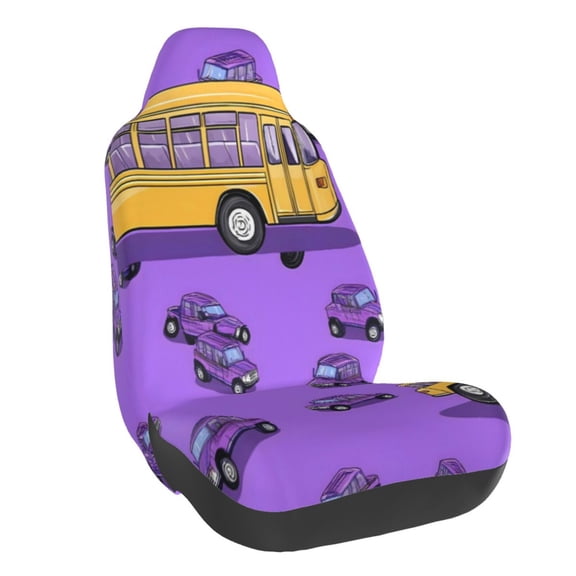 Car Seat Cover Set (1-Piece) Front Seat Cushion Cover Elastic Breathable Seat Pad Universal Fit For Women & Men Suv, Truck, Van Car Seat Cover Accessories Buses And Cars