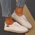 thumbnail image 2 of Womens Shoes,Espadrilles Hollow Platform Solid Color Breathable Comfortable Espadrilles for Walking,Shoes for Women,Z02 White,6.5, 2 of 9