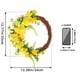 thumbnail image 4 of Xihbxyly Artículos En Liquidación En Oferta para Mujeres Corona de Rosas Amarillas Primavera con Ramas Marchitas para Colgar En La Puerta, Pequeñas Flores Amarillas, para Patio Al Aire Libre, Anillo, 4 of 7
