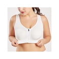 thumbnail image 3 of Women High Impact Front Zipper Sports Bra,Wirefree Push Up Fitness Top, 3 of 5