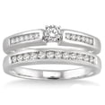thumbnail image 2 of Affordable 0.50 Carat Bridal Set with Round Cut Diamond in 10k White Gold, 2 of 2