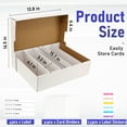 thumbnail image 2 of EBOAUSI Trading Card Storage Box, 5 Row, Holds 3950-Count Cards, 2 of 6