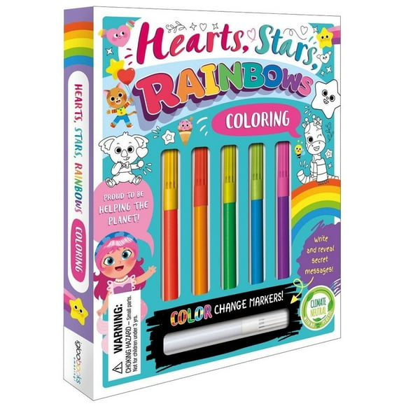 Libro Hearts, Stars, Rainbows Coloring Tapa Blanda, Autor Igloobooks, Editorial Igloobooks