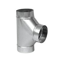 Imperial Manufacturing 8 in. x 8 in. x 8 in. Galvanized Steel Stove Vent Single Tee