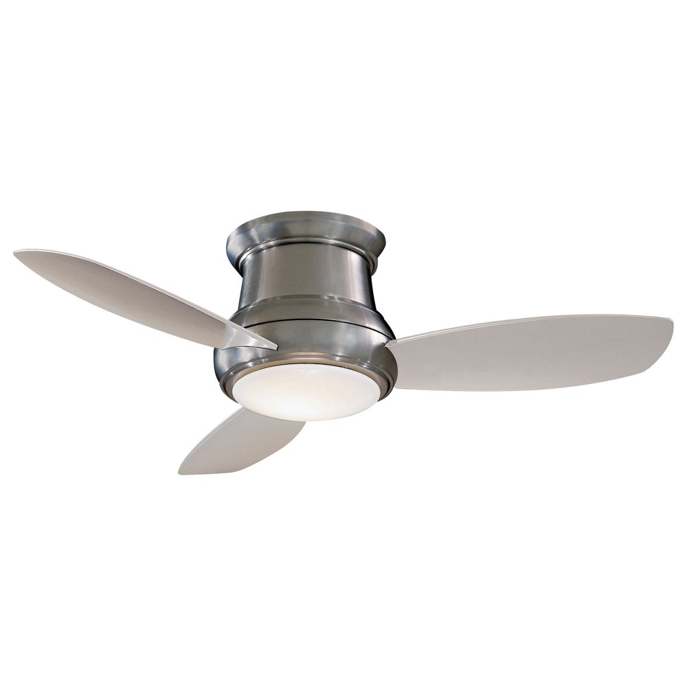 Minka Aire F518Bn Flush Mount Ceiling Fan In Brushed Nickel Walmart