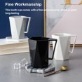 thumbnail image 3 of Advancent Portacepillos para taza de bebida, taza de café, accesorios para el hogar, suministros para el hogar, estilo Simple con mango, atractivo Juegos de accesorios de baño Negro Advancent HA080957-01, 3 of 6