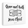 thumbnail image 4 of Scripture Walls John 1:17 Grace And Truth Bible Verse Canvas Christian Wall Art Ready to Hang Unframed, 4 of 12