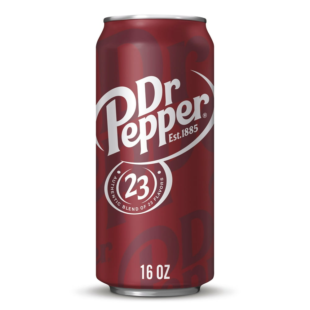 Dr Pepper Soda, 16 fl oz can
