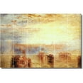 thumbnail image 1 of Ceramic Tile Mural-Joseph Turner Landscapes Painting 351. 48" w x 32" h using (24) 8 x 8 ceramic tiles, 1 of 3
