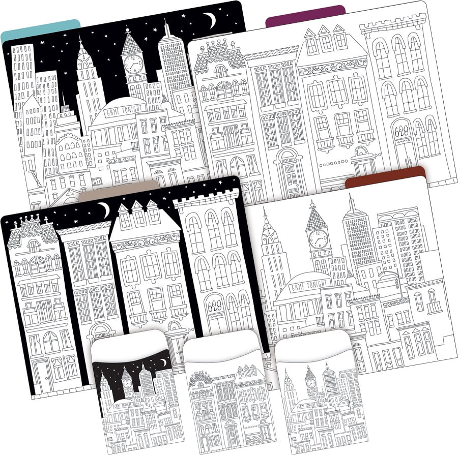 What a Square Peel & Stick Library Pockets, 30/Pack - Barker Creek