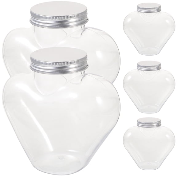 PENIKOKO Small Bottles With Lids PET For Liquid Storage 5Pcs 4.7In