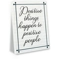 thumbnail image 1 of Awkward Styles Positive Things Happen To Positive People Canvas Calligraphy Art Dictionary Art Modern Wall Art Gifts for New Home Artwork for the Office Motivational Gifts Inspirational Wall Art, 1 of 5