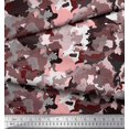 thumbnail image 2 of Soimoi Poly Georgette Fabric Two Tone With White Camouflage Print Fabric by Yard 52 Inch Wide, 2 of 3