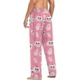 thumbnail image 5 of Top-kevin Halloween Ghost Pumpkin Pink Pajama Pants for Men PJs Bottoms Sleep Lounge Pants with Pockets, 5 of 14
