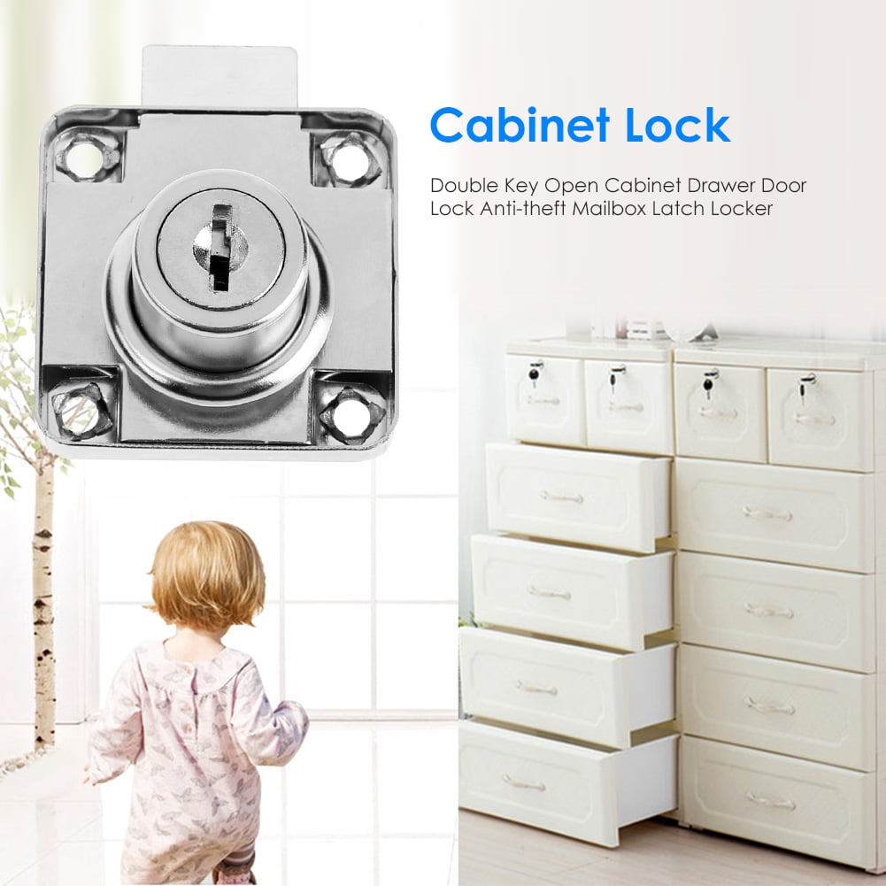 Demiawaking Cam Security Lock for Door Cabinet Mailbox Drawer Cupboard Lock 22mm with 2 Keys #.01