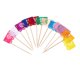 thumbnail image 5 of 24pcs Day of the Dead Party Cake Flag Picks Mini Banderas Mini México, 5 of 6