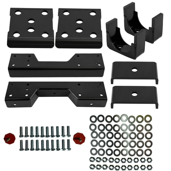 BST BSSP 6" C-Notch Rear Support & Drop Flip Compatible with 1988-1998 Chevy Silverado C1500 GMC Sierra 6 Inch Drop Lowering Flip Kit