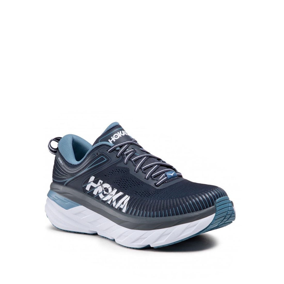 Sizes 8-13 Men's HOKA ONE ONE Bondi 7 Blue/Ombre Blue Running Shoes