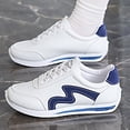 thumbnail image 5 of AUDeals Women's Retro Court Sneakers, Lace Up Casual Shoes with Tennis Inspired Style for Walking and Hiking (Blue, 6), 5 of 9