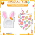 thumbnail image 2 of Meottam 2 Set Easter Egg Bunny Goose Outfits for Goose 23"/ 17'', Lawn Goose Statue Clothes Bunny Hat Egg Collar Bandana for Easter Party Patio Yard Outdoor Decoration, 2 of 7