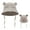 Khaki, variant on Toddler Winter Warm Knit Hat Hooded Scarf Integrated Baby Cold Weather Cap Size:XS