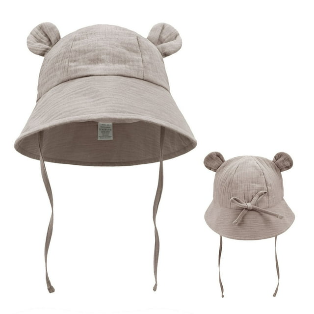 WUXIAN Infant Boys Girls Hat Solid Color Adjustable Design Cute Cap For Summer Outings Vacations Children Cap