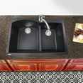 thumbnail image 6 of Nantucket Sinks PR6040-BL 60/40 Double Bowl Granite Composite Sink Black, 6 of 7