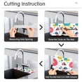 thumbnail image 5 of Yayeee Faucet Mat for Kitchen Sink 14.7" Diatomite Long Splash Guard Pad, Black Retro Pattern, 5 of 7