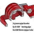thumbnail image 3 of 3-in-1 Manual Tube Bender Size 1/4 5/16 3/8 180 Degree Lever Type Heavy Duty Bend Copper Brass Aluminum and Soft Metal for HVAC Water Gas Pipe, 3 of 5