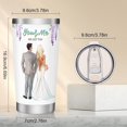 thumbnail image 5 of 20oz Insulated Wedding Tumbler Stainless Steel Water Bottle Anniversary Gift for Her Perfect for Wife, Bride, Best Friends, Husband, 5 of 6