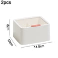 thumbnail image 2 of Caja de almacenamiento de cosméticos de gran capacidad,organizador de cosméticos de plástico para computadora, caja de almacenamiento de maquillaje, joyería, esmalte de uñas, contenedor con cajones Adepaton  CPB-DE-LYY664-2, 2 of 5