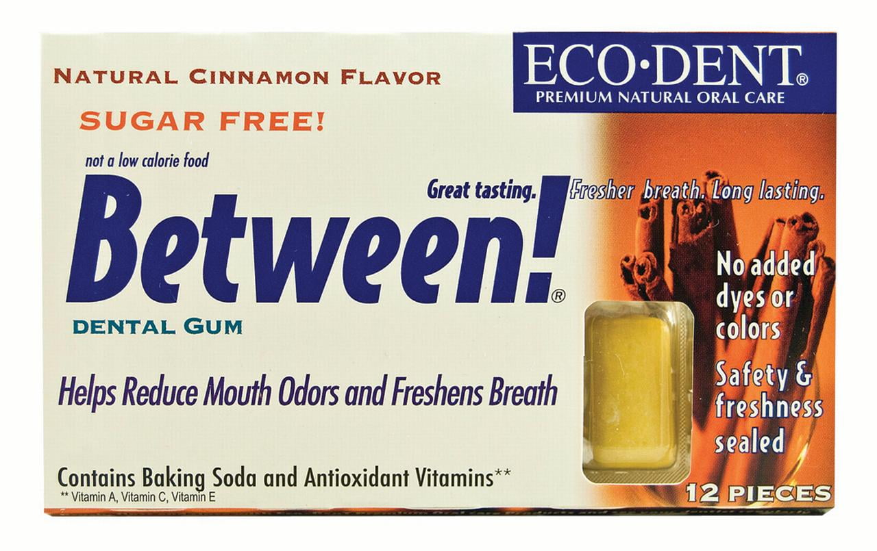 Between Dental GumCinnamon EcoDent 12 Ct Gum