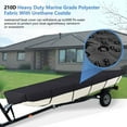 thumbnail image 7 of Waterproof Boat Cover, 14FT Trailerable Boat Cover 210D Heavy Duty Bass Boat Covers, All-Weather Mooring Cover Outdoor Protection Fits V-Hull, Tri-Hull, Runabout, Black, 7 of 7