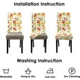 thumbnail image 4 of Fall Chair Covers for Dining Room Set of 6, Fall Maple leaves Stretch Dining Chair Cover 6 Pieces, Washable Kitchen Chair Slipcovers 6 Pack, Removable Seat Protector for Thanksgiving Decor, 4 of 6