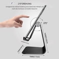 thumbnail image 2 of Soporte ajustable para teléfono celular Soporte para base de soporte Soporte de escritorio de aluminio Compatible con teléfono 13 12 11Xs Max Xr 8 7 6 Accesorios Escritorio, todos los teléfonos -, 2 of 7