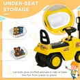 thumbnail image 4 of Aosom Sit and Scoot Ride-on Toy with Forklift Operation, Construction Toys for Kids, Forklift Toy for 3-Year-Old Boys & Girls, Imagination Toys, 4 of 9