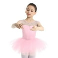 thumbnail image 7 of iiniim Kids Girls Ballet Leotard Dancewear Sleeveless Mesh Splice Layered Tulle Tutu Dress Gymnastics Dance Skirt, 7 of 7