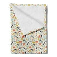thumbnail image 2 of Geometric Soft Flannel Fleece Throw Blanket, Contemporary Design of Various Shapes Abstract Creative Retro Tones, Cozy Plush for Indoor and Outdoor Use, 70" x 90", Multicolor, by Ambesonne, 2 of 5