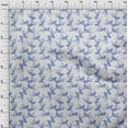 thumbnail image 4 of oneOone Velvet Medium Blue Fabric Floral Craft Projects Decor Fabric Printed By The Yard 58 Inch Wide, 4 of 5